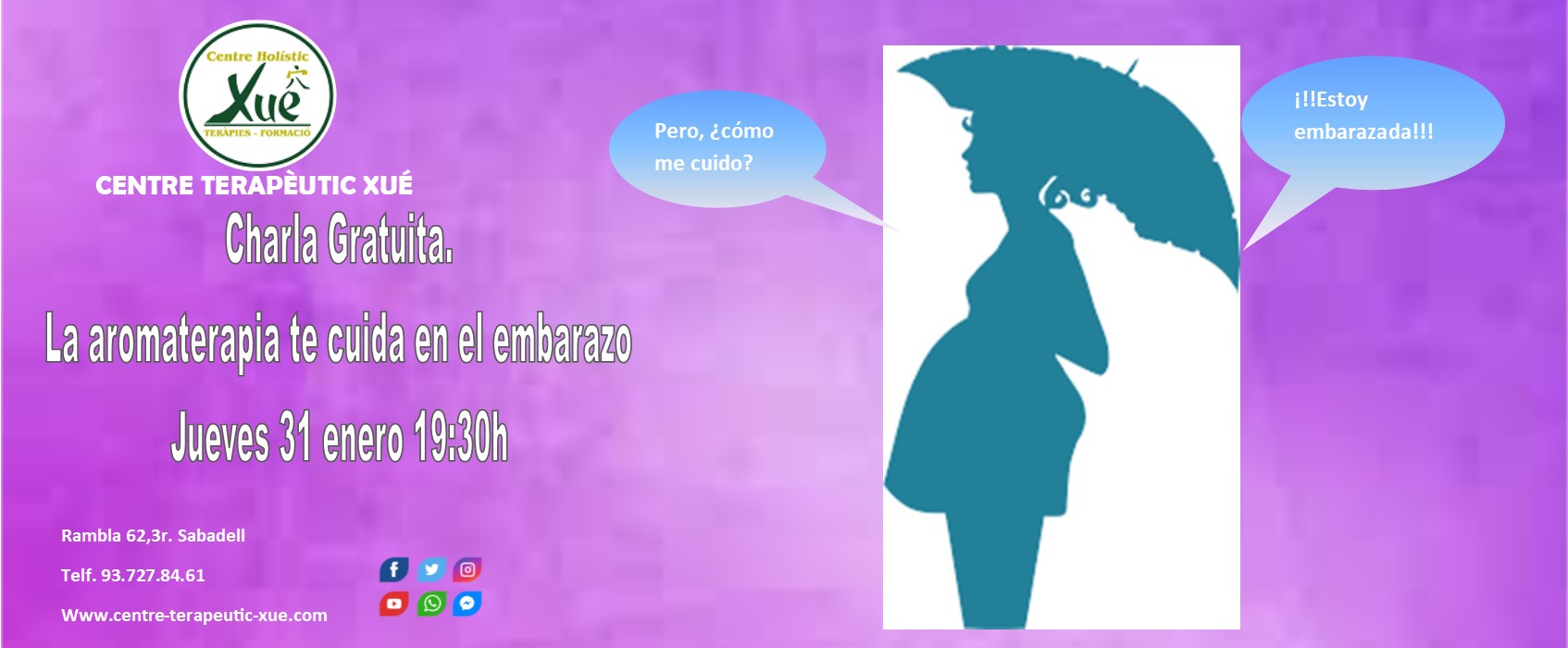 charla gratuita aromaterapia embarazadas
